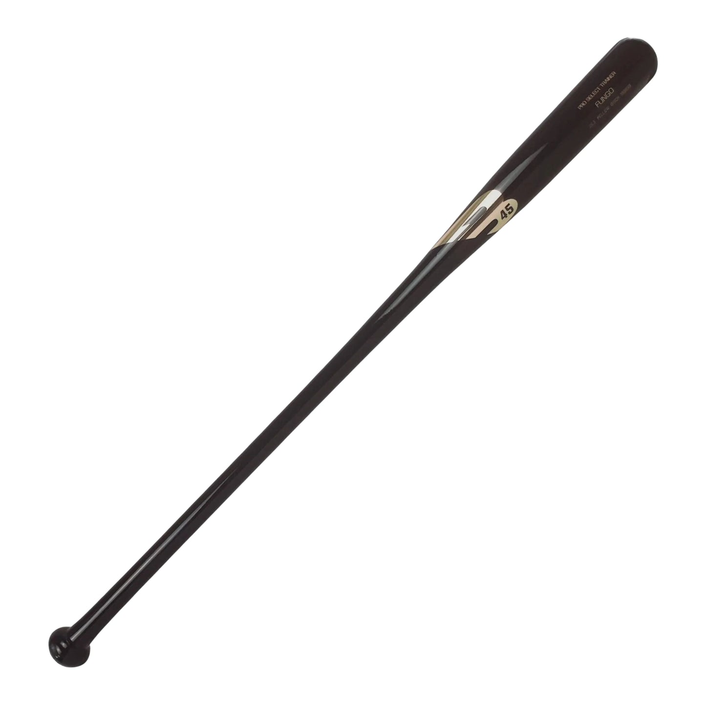 A photo of the B45 Fungo Training Bat in colour black.