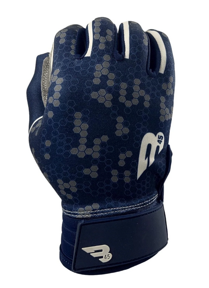 A photo of the B45 Knock Series Batting Gloves in colour navy.
