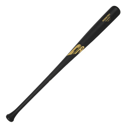 A photo of the B45 Pike4s Pro Select Yellow Birch Baseball Bat in colour black and gold.
