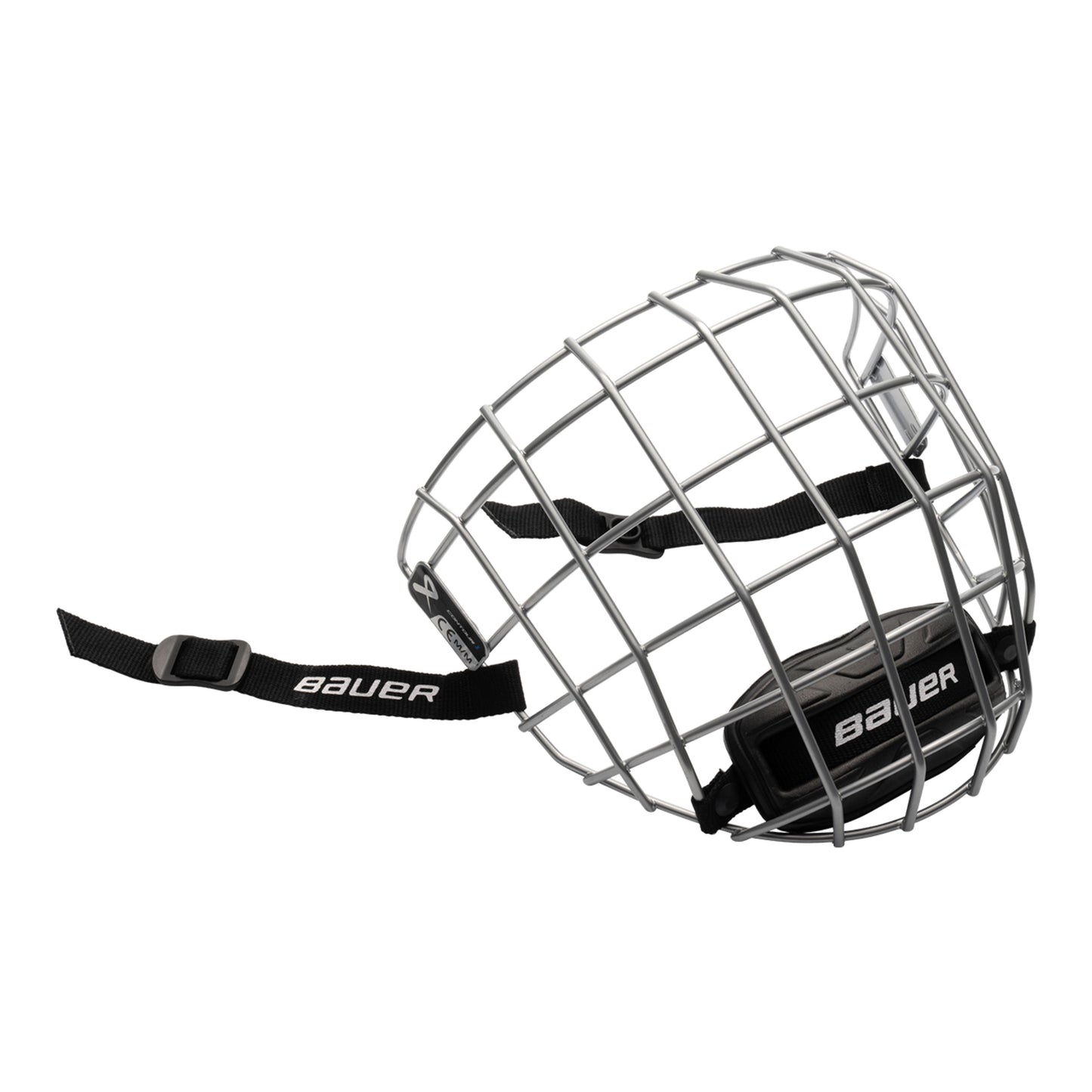 A photo of the BAUER Contour 1 Facemask in colour chrome.