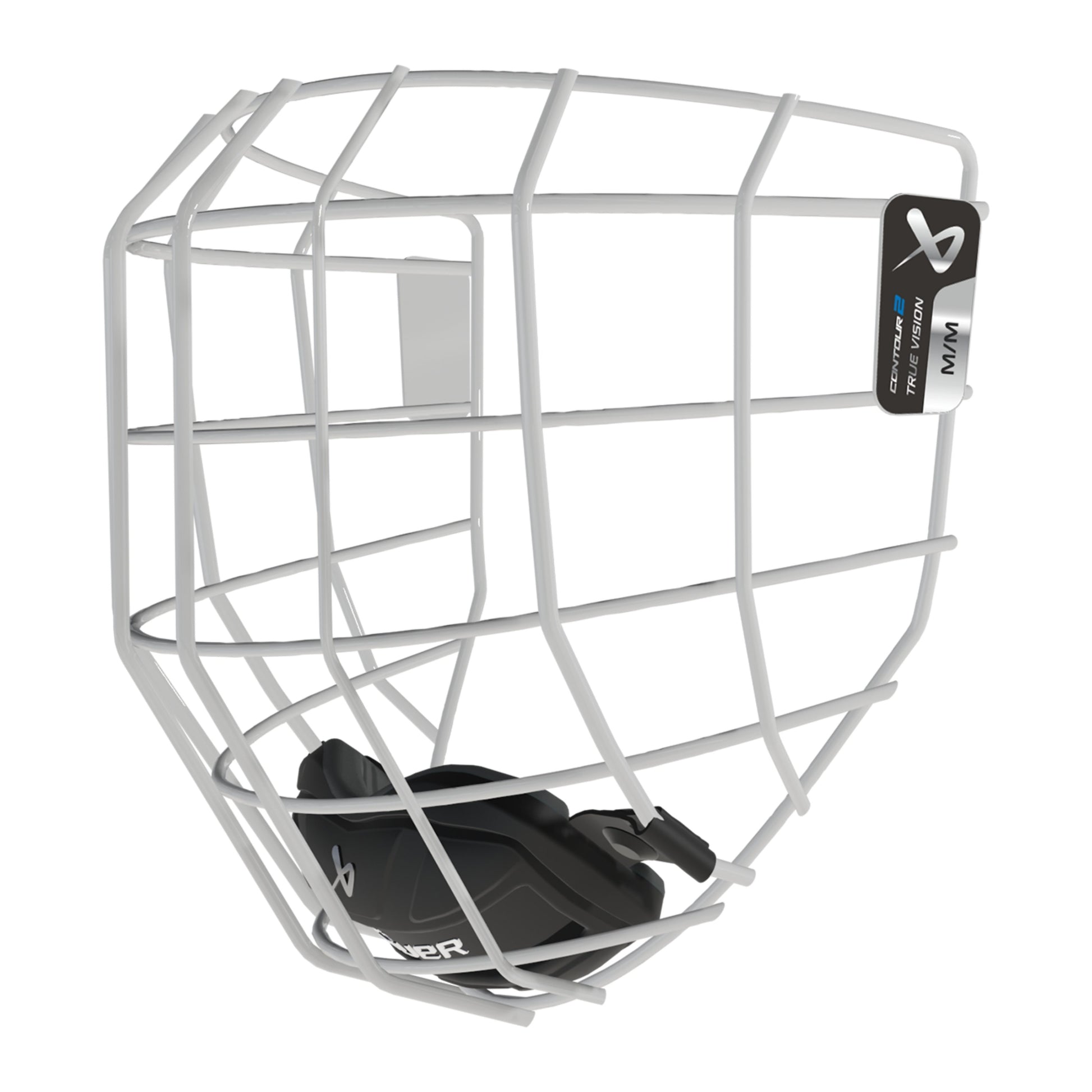A photo of the BAUER Contour 2 Facemask in colour white.