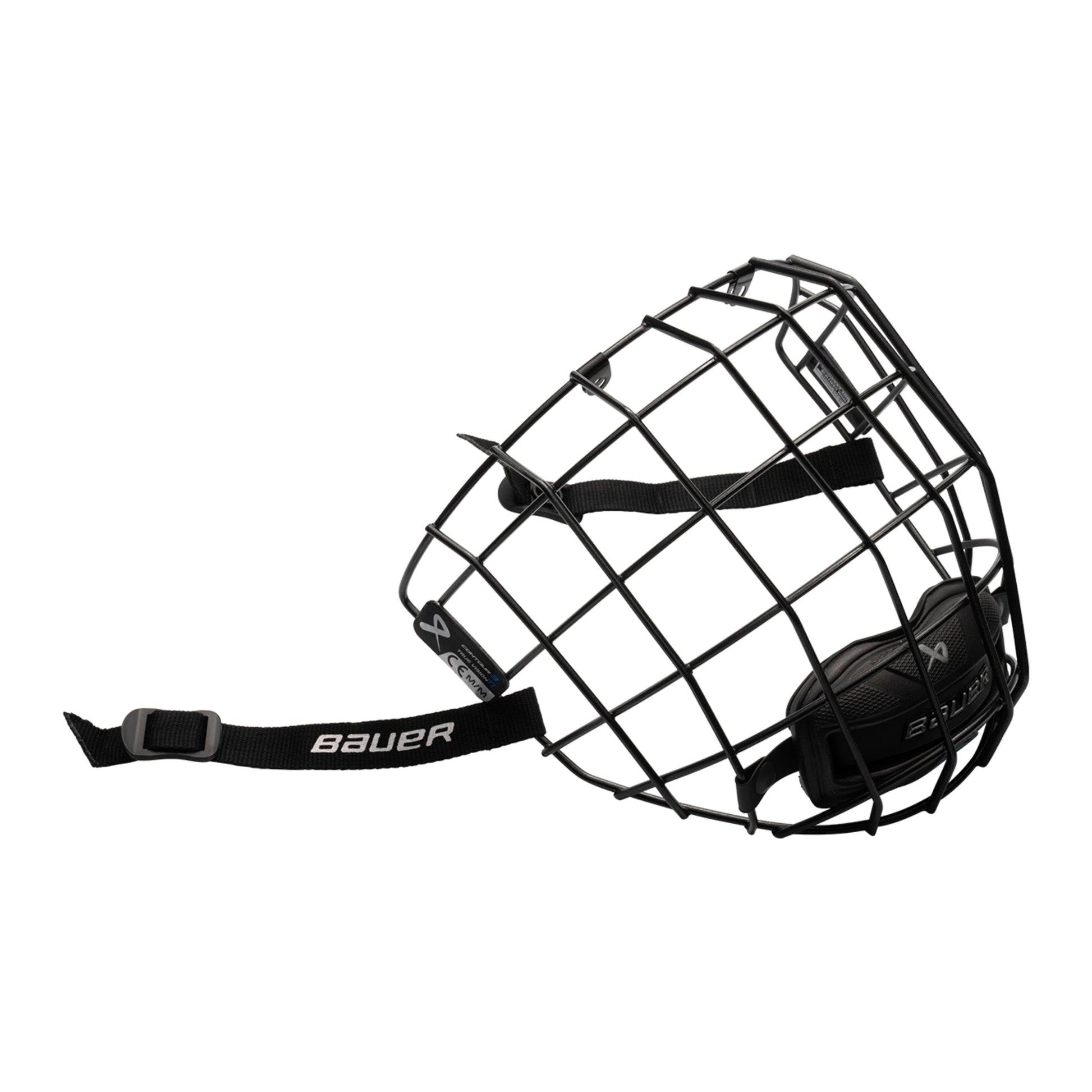 A photo of the BAUER Contour 3 Facemask in colour black.