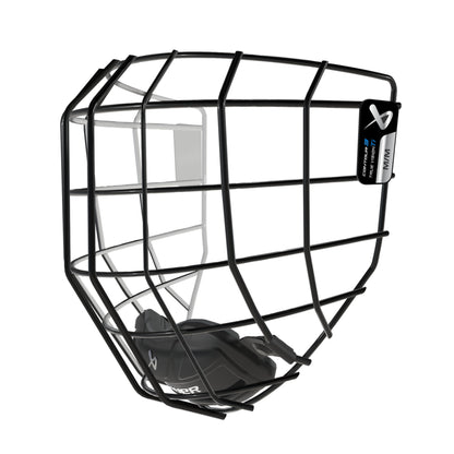A photo of the BAUER Contour 3 Facemask in colour black and white.