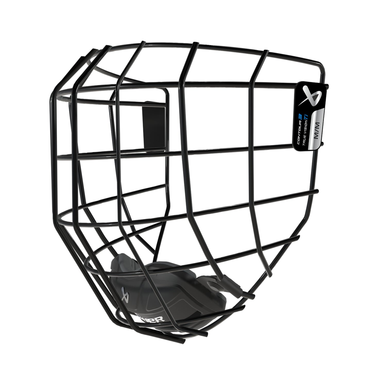 A photo of the BAUER Contour 3 Facemask in colour black.