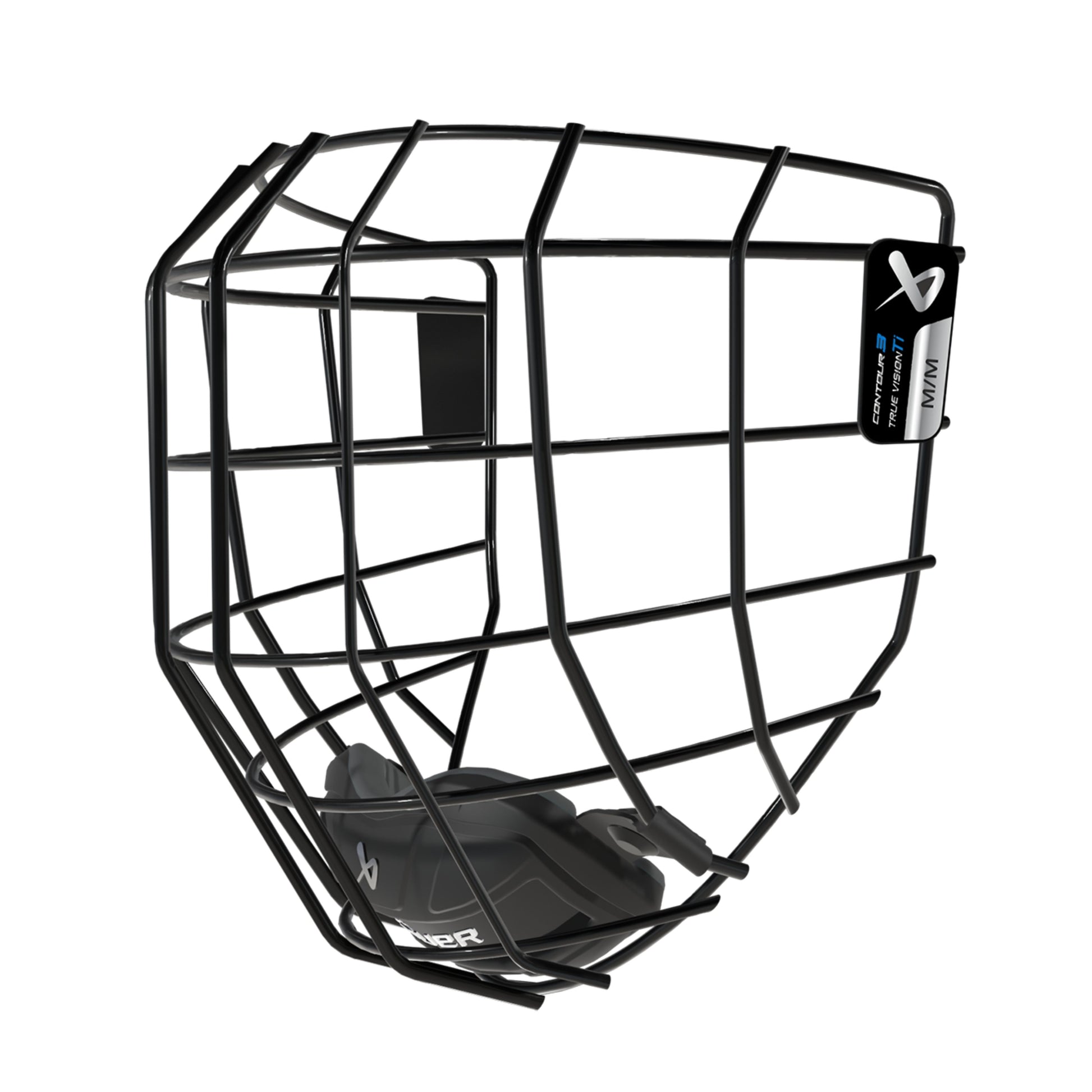 A photo of the BAUER Contour 3 Facemask in colour black.