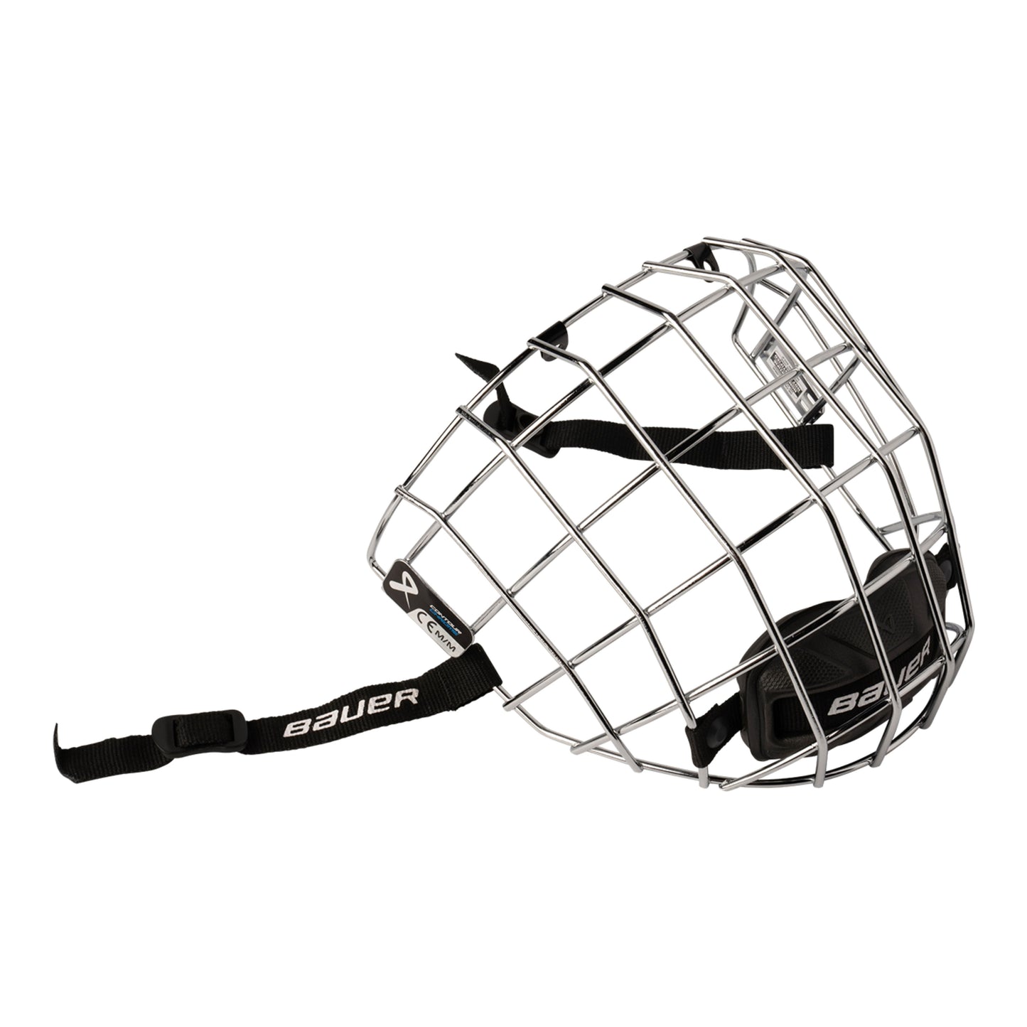A photo of the BAUER Contour Chrome Facemask in colour chrome.