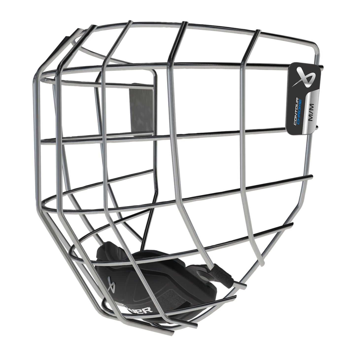 A photo of the BAUER Contour Chrome Facemask in colour chrome.