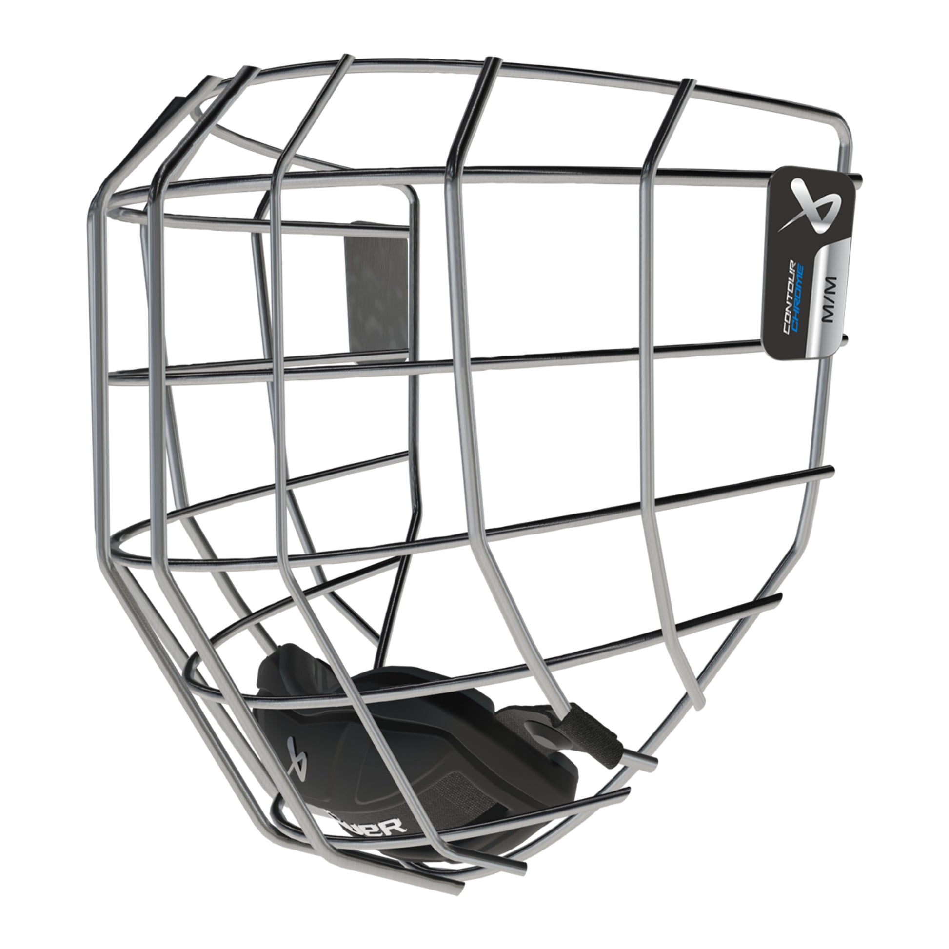 A photo of the BAUER Contour Chrome Facemask in colour chrome.