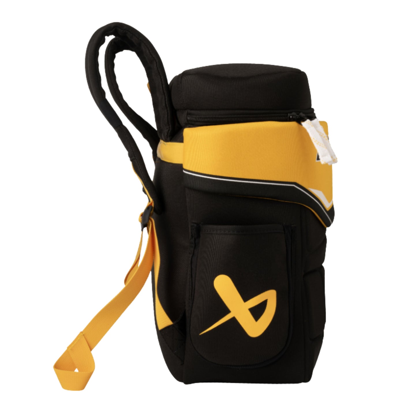 A photo of the Bauer Glove Backpack in colour black and yellow.