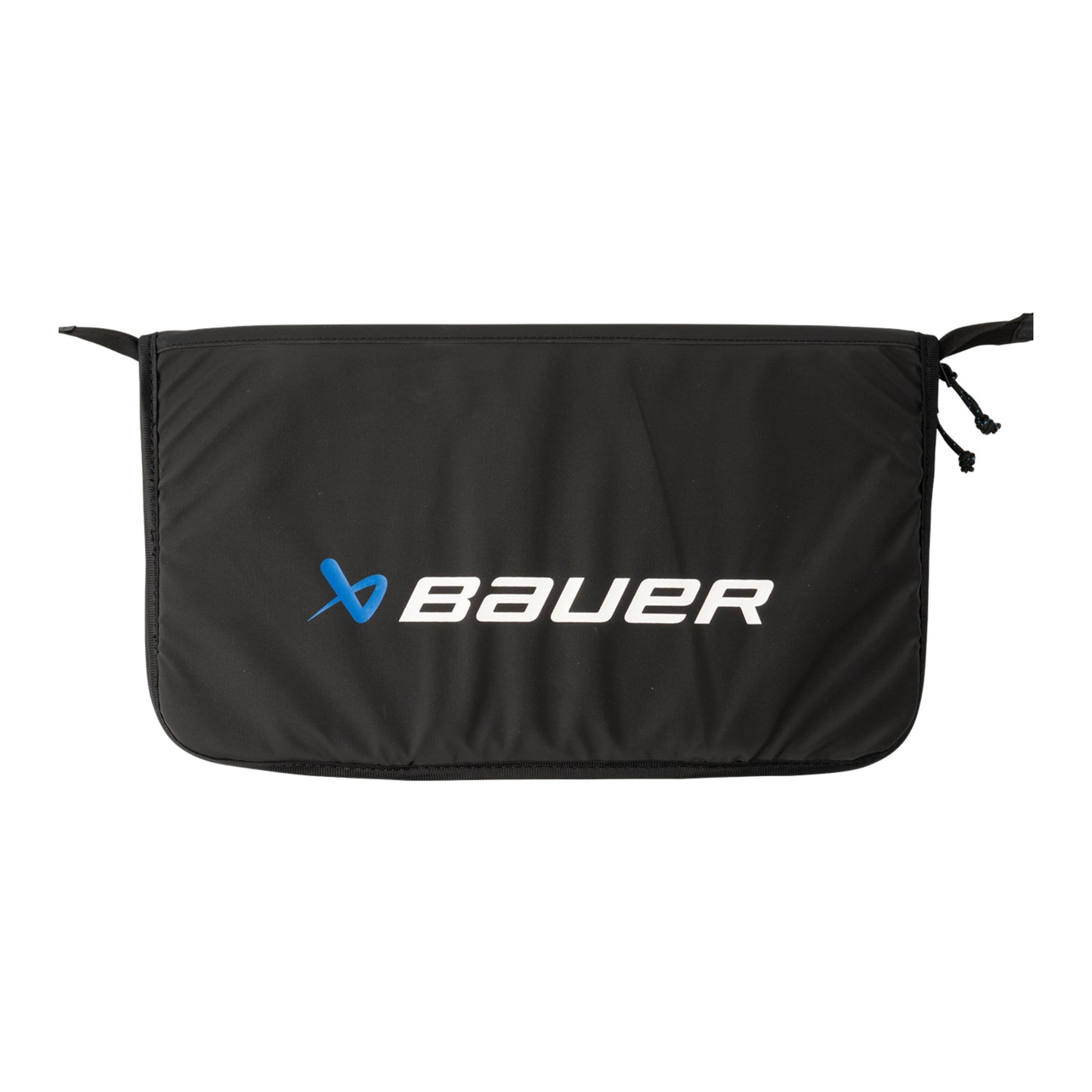 A photo of the BAUER Hanging Gear Rack in colour black with blue hooks.