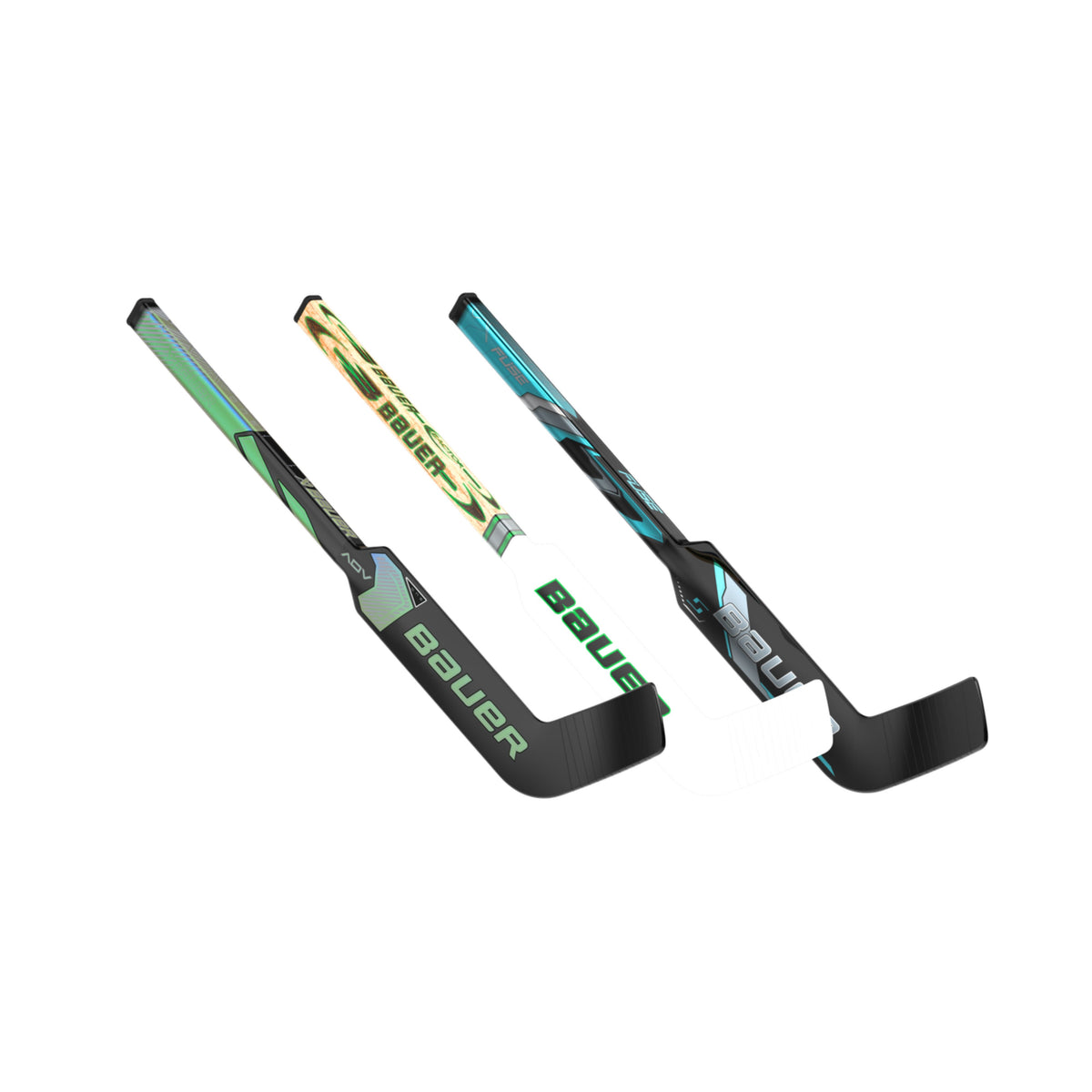 A photo of the BAUER Mystery Minis® Goal Sticks 3 stick collection