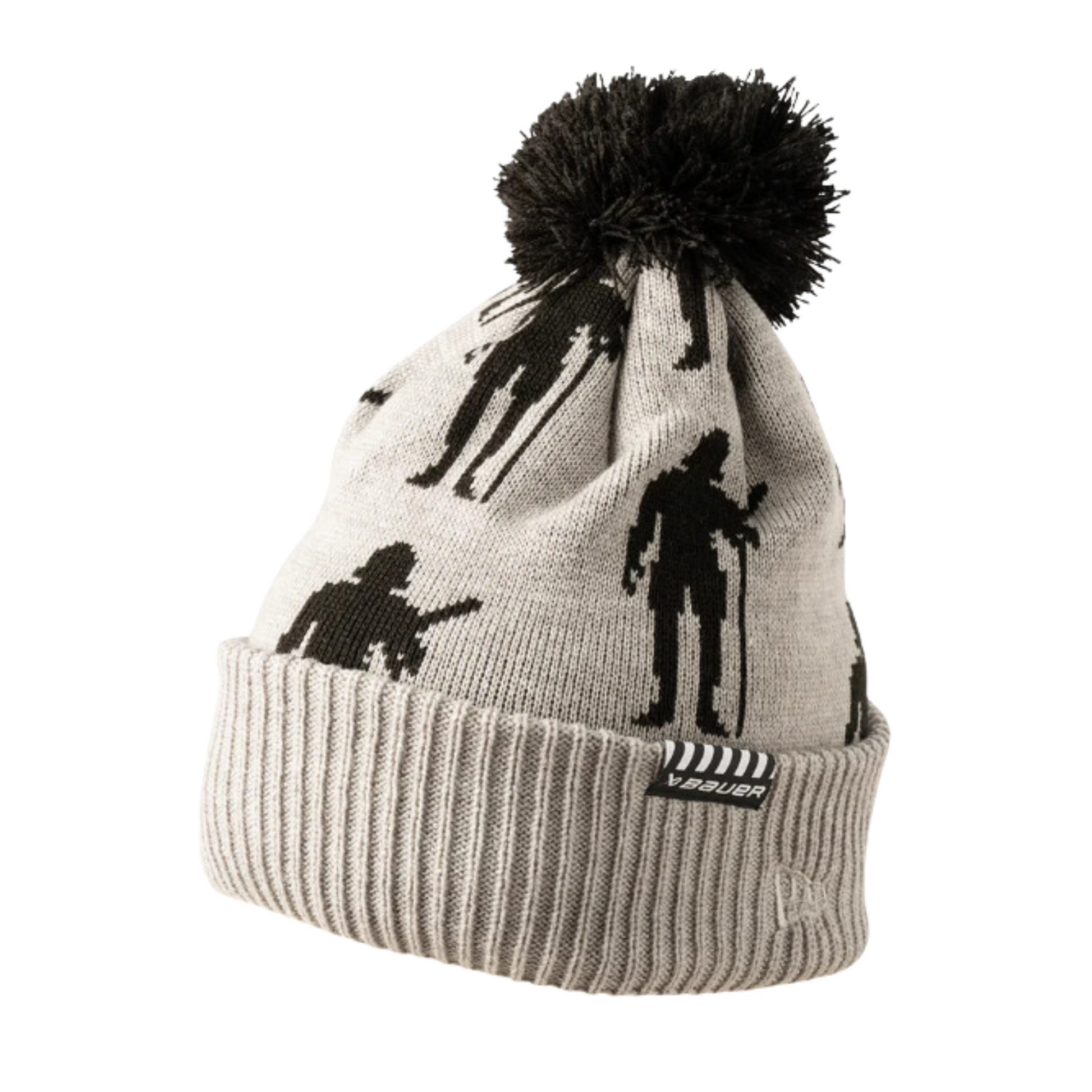 Bauer New Era Knit Pom Hat Youth Grey