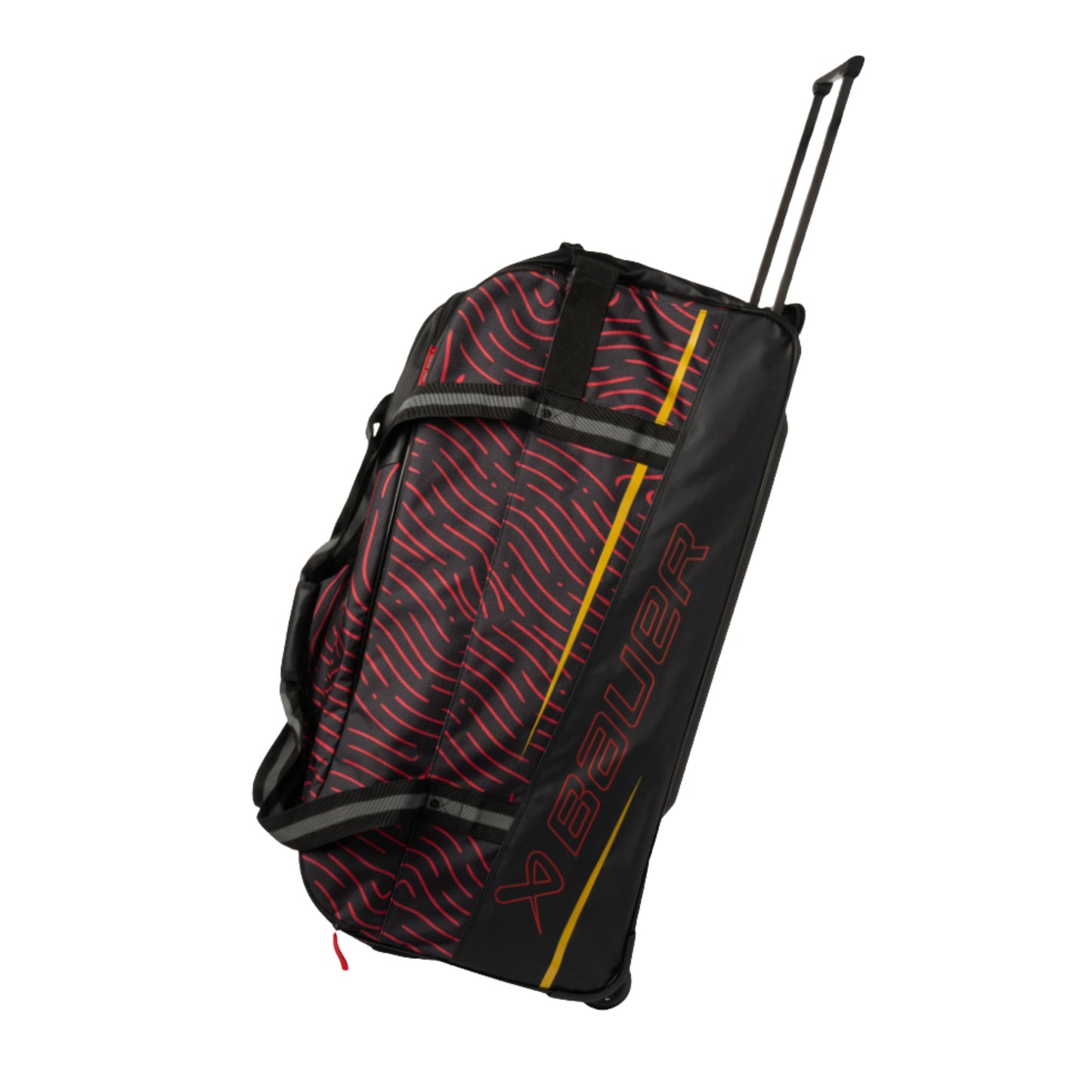 A photo of the BAUER Premium Junior Carry Bag in colour black and red. Red BAUER logo.