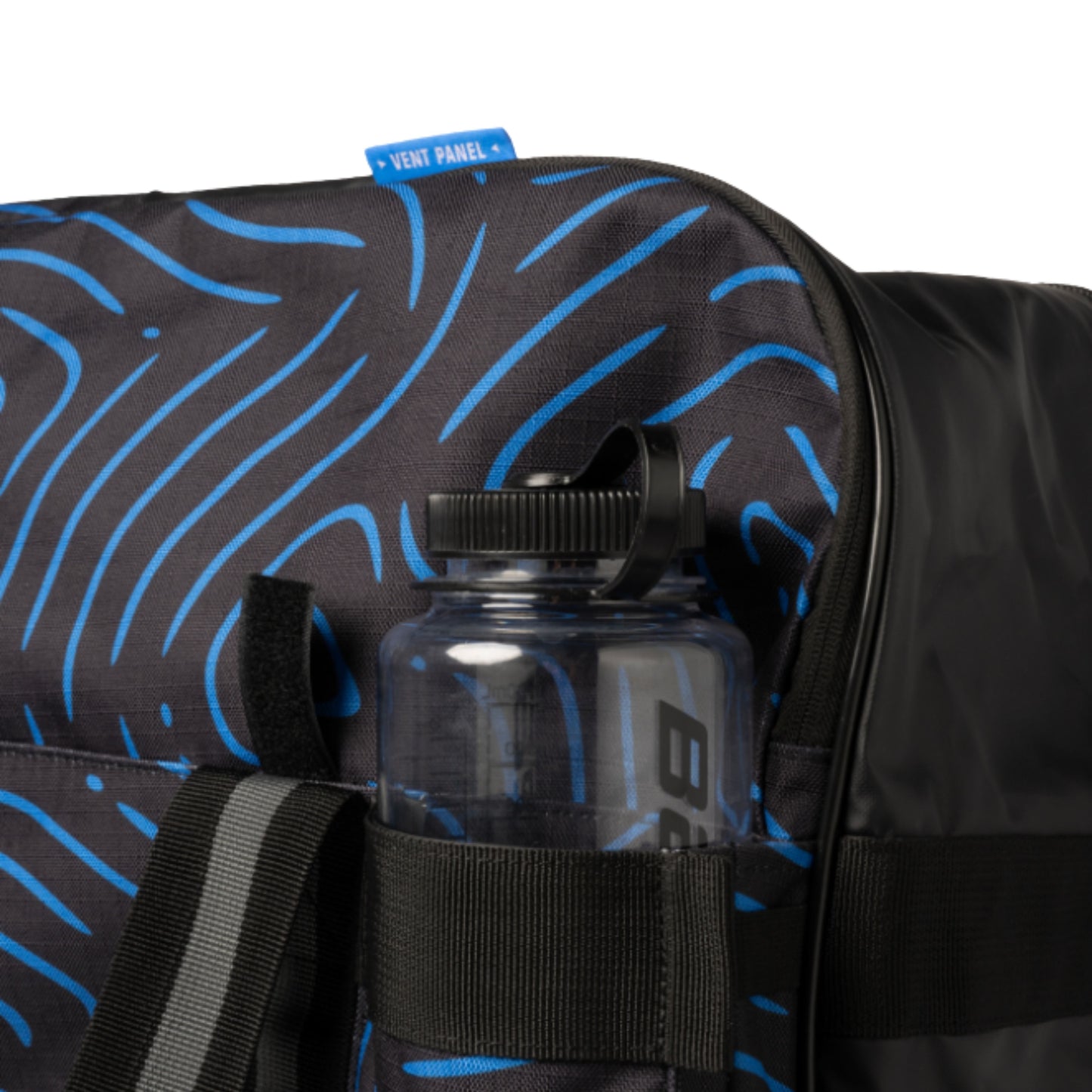 A photo of the BAUER Premium Senior Wheeled Bag in colour blue and black.
