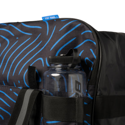 A photo of the BAUER Premium Senior Wheeled Bag in colour blue and black.