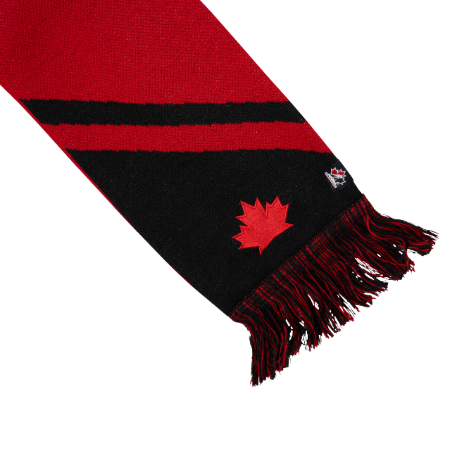 A photo of the BAUER x Hockey Canada® Scarf in colour red and black.