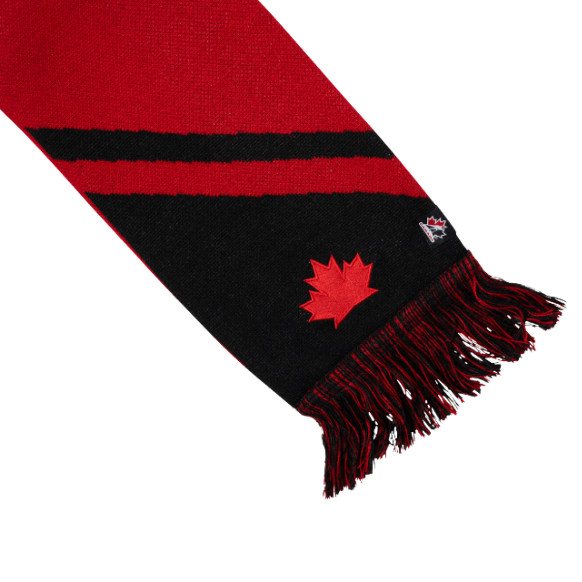 A photo of the BAUER x Hockey Canada® Scarf in colour red and black.