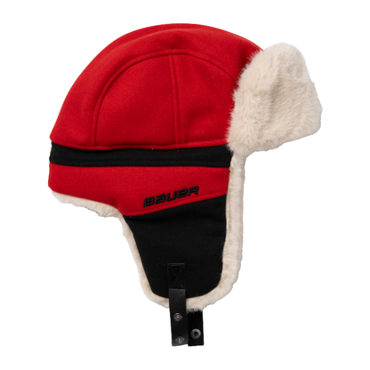 A photo of the BAUER x Hockey Canada® Trap Hat in colour red and black.