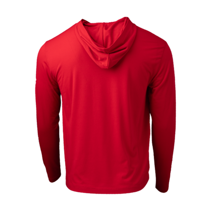 A photo of the BAUER x PWHL Lightweight Hoodie in Ottawa Red.