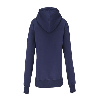 A photo of the Barbie x CCM Navy Pullover Hoodie Adult in colour navy.