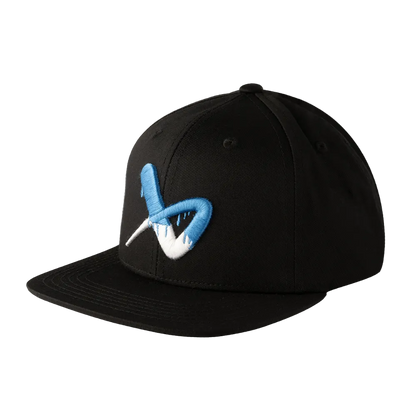Bauer Core Flat Brim Senior Snapback Hat in colour black