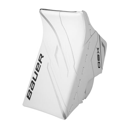 A photo of the 2026 Bauer GSX Junior Goalie Blocker in colour white.