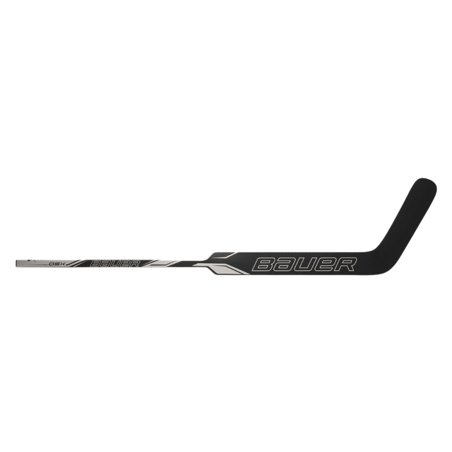 A photo of the Bauer GSX Goalie Stick in colour black and white.
