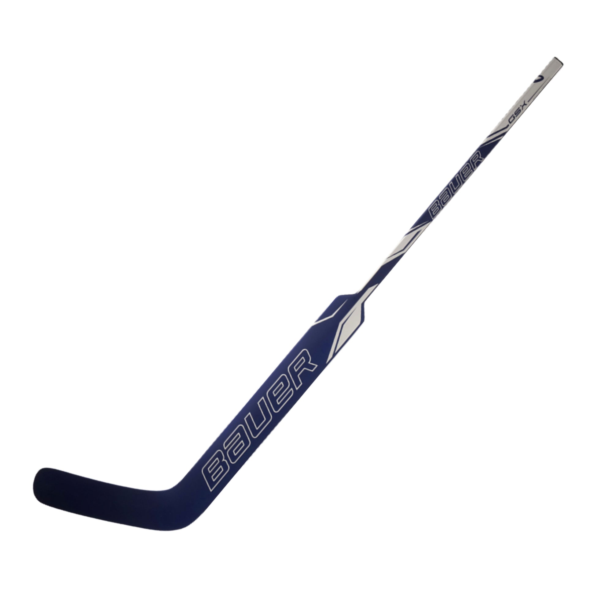 A photo of the Bauer GSX Goalie Stick in colour blue and white.