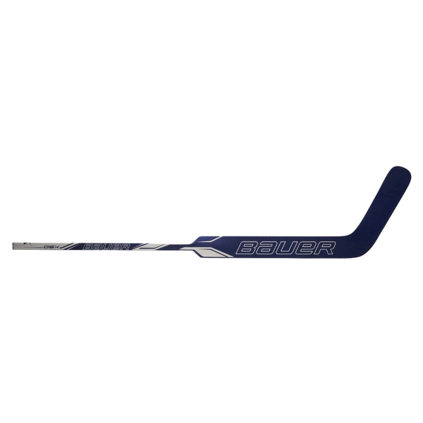 A photo of the Bauer GSX Goalie Stick in colour blue and white.