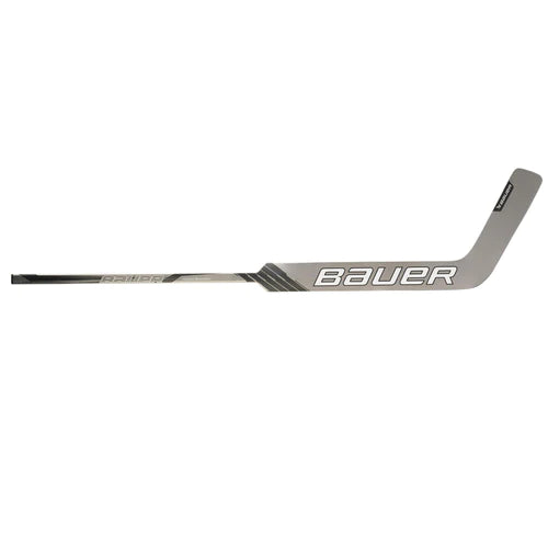 A photo of the A photo of the Bauer GSX Senior Goalie Stick (2023) in colour white. Side view.