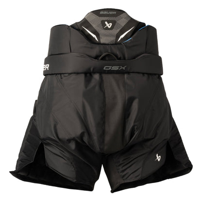 A photo of the Bauer GSX Senior Goalie Pants in colour black and blue.
