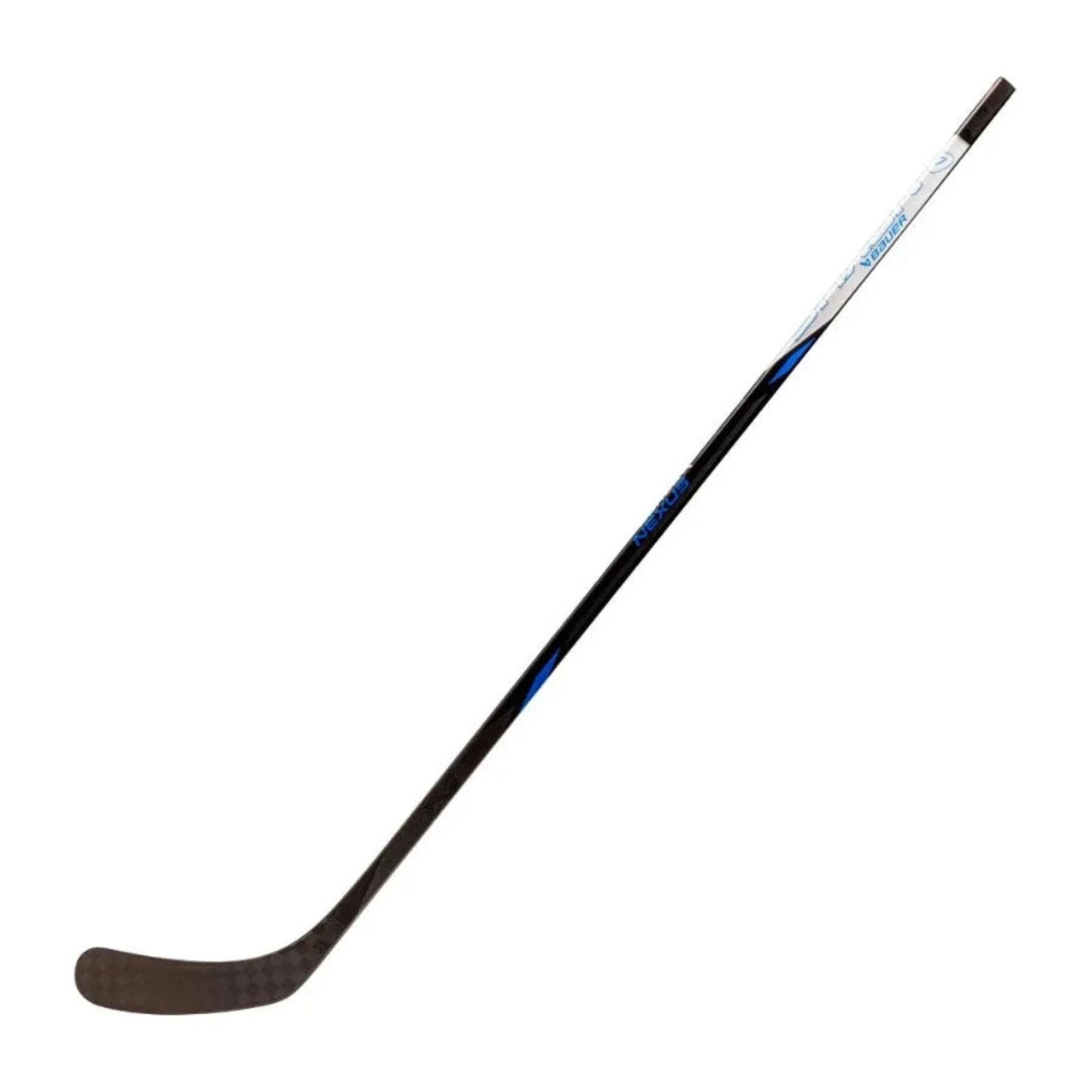 A photo of the Bauer Nexus League Hockey Stick in colour black, white and blue.