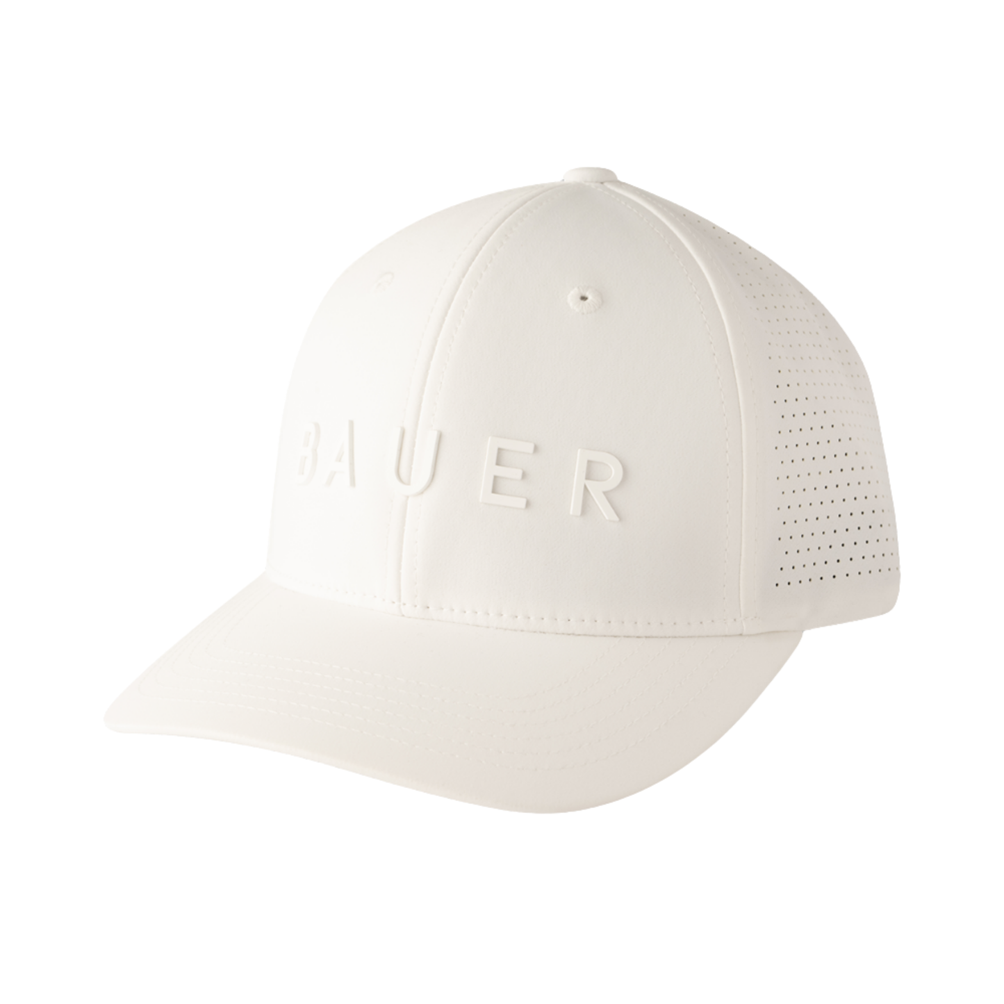 A photo of the Bauer Performance Senior Snapback Hat in colour white.