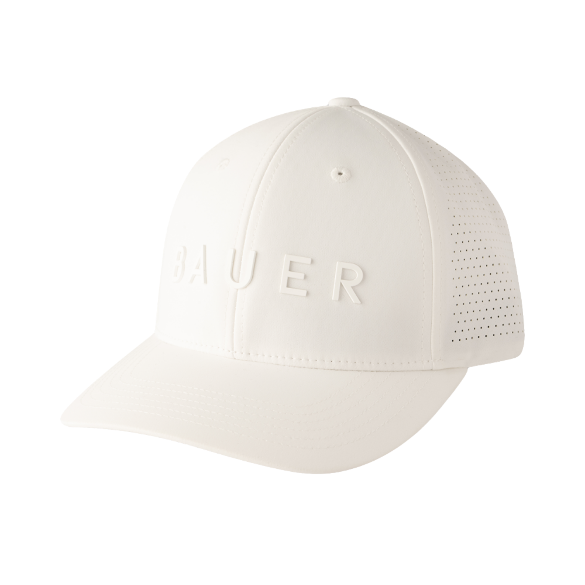 A photo of the Bauer Performance Senior Snapback Hat in colour white.