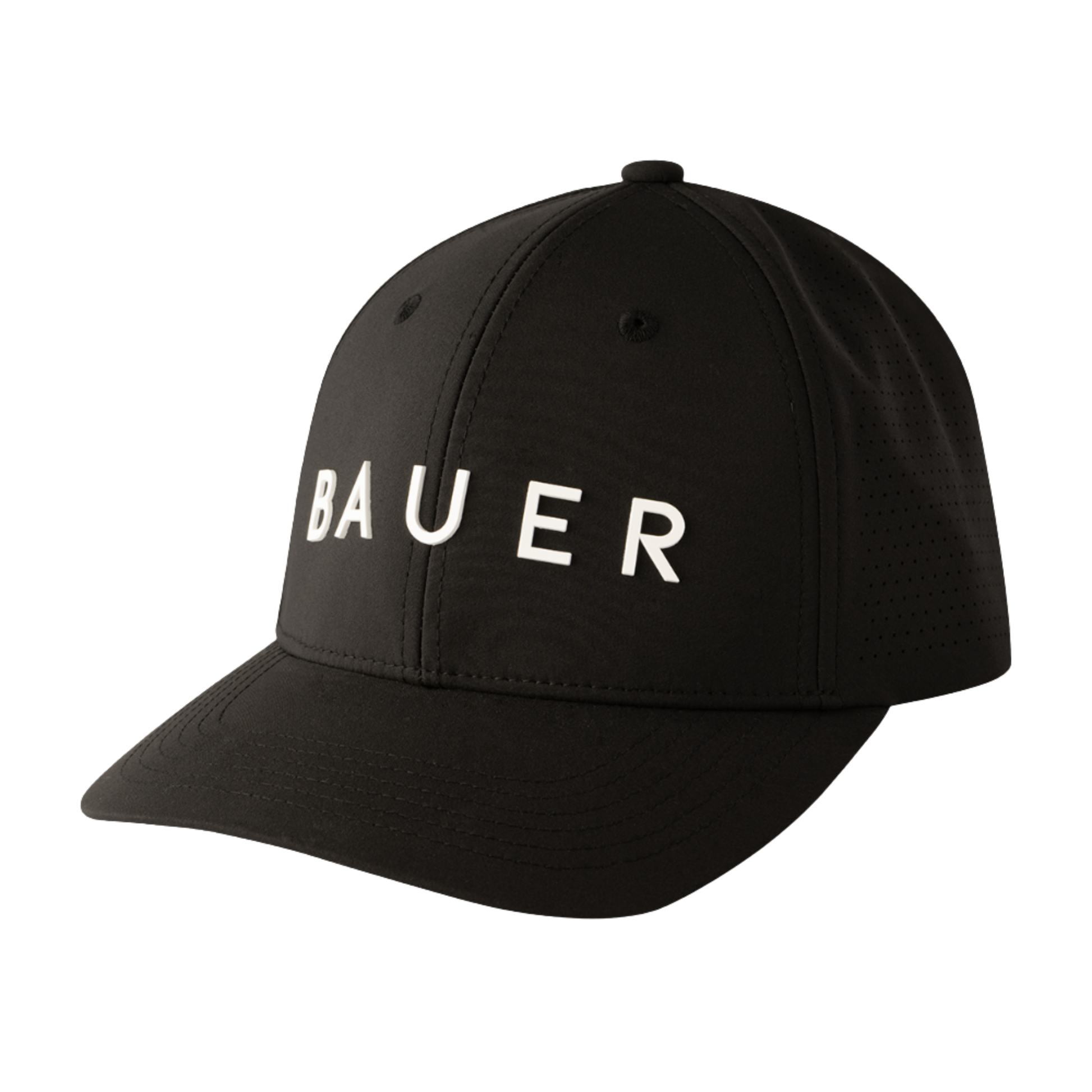 A photo of the Bauer Performance Senior Snapback Hat in colour black.