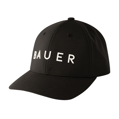 A photo of the Bauer Performance Senior Snapback Hat in colour black.