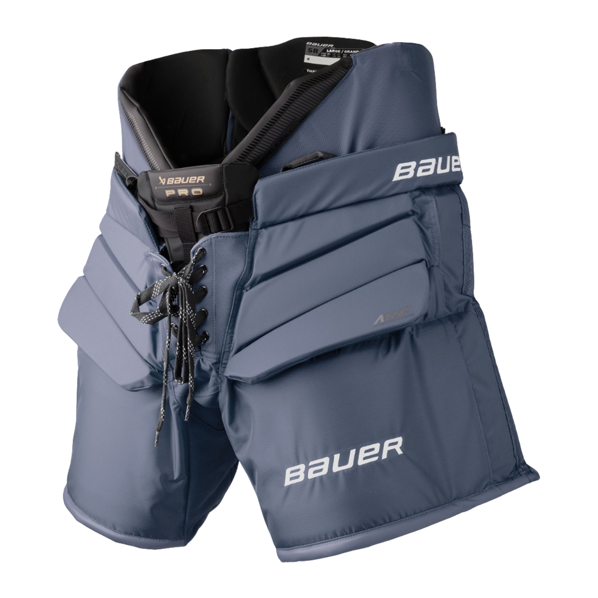 A photo of the Bauer Pro Goalie Pants in colour navy.