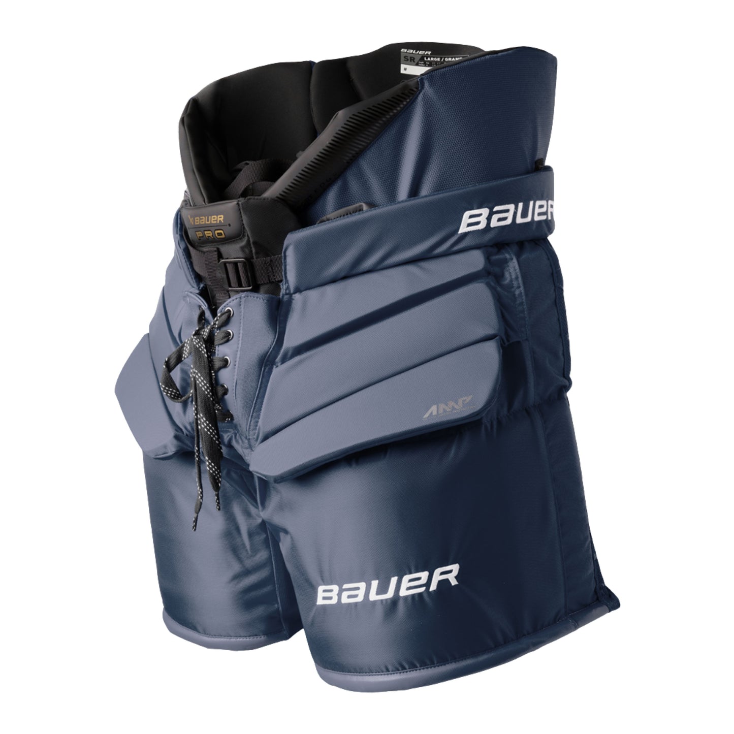 A photo of the Bauer Pro Goalie Pants in colour navy.