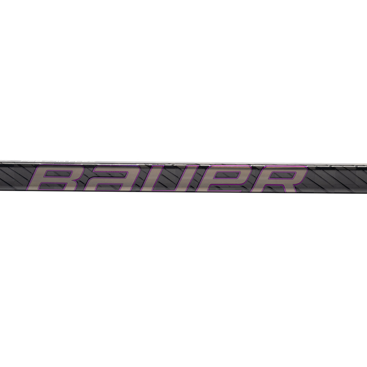 A photo of the Bauer Pulse 2 Hockey Stick in colour black, purple and silver.