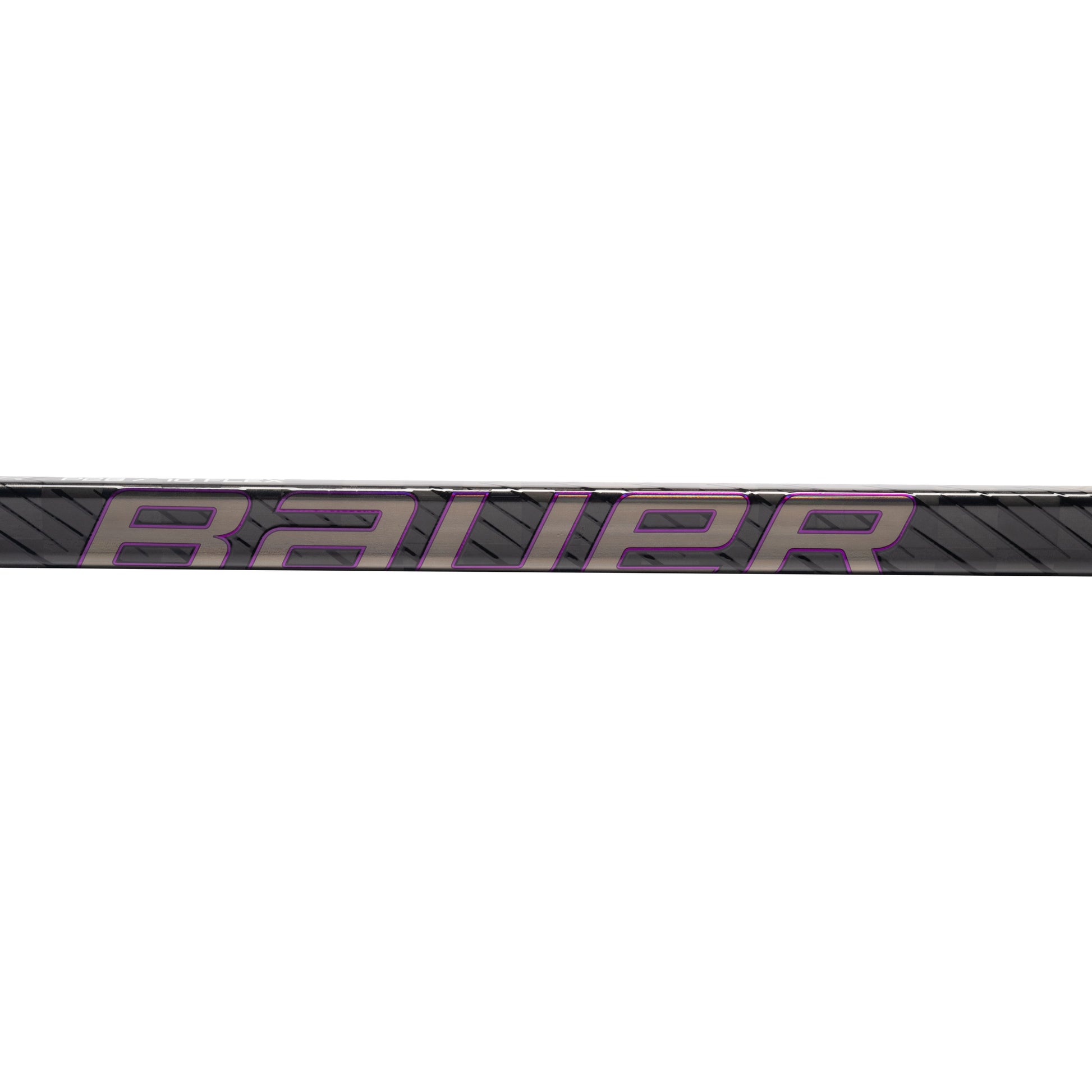 A photo of the Bauer Pulse 2 Hockey Stick in colour black, purple and silver.