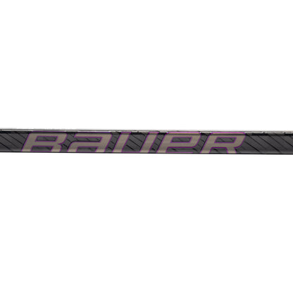 A photo of the Bauer Pulse 2 Hockey Stick in colour black, purple and silver.