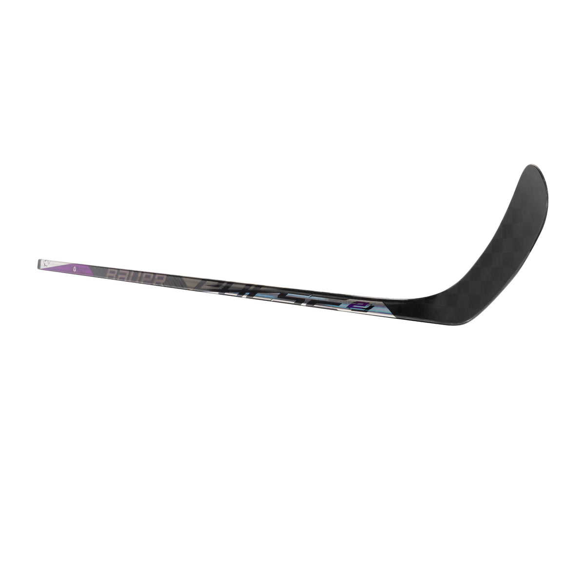 A photo of the Bauer Pulse 2 Hockey Stick in colour black, purple and silver.