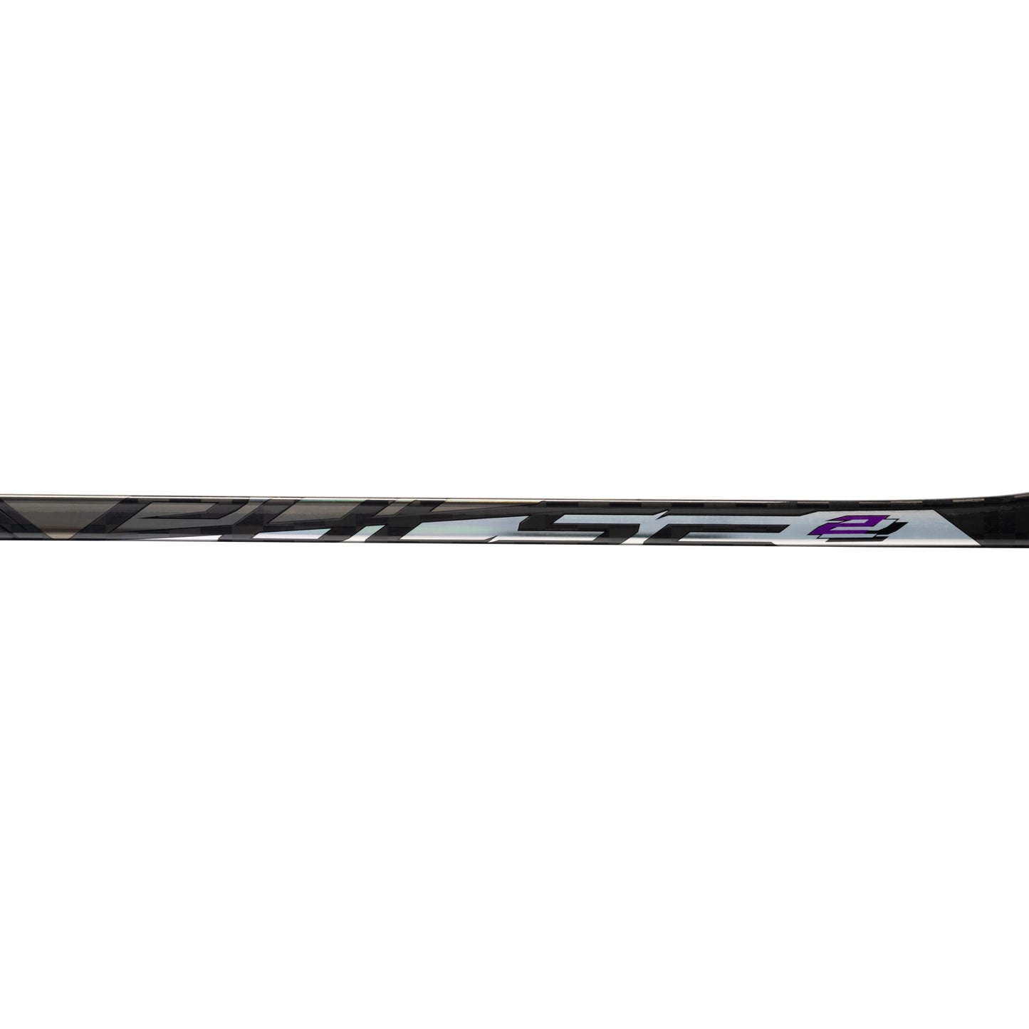 A photo of the Bauer Pulse 2 Hockey Stick in colour black, purple and silver.