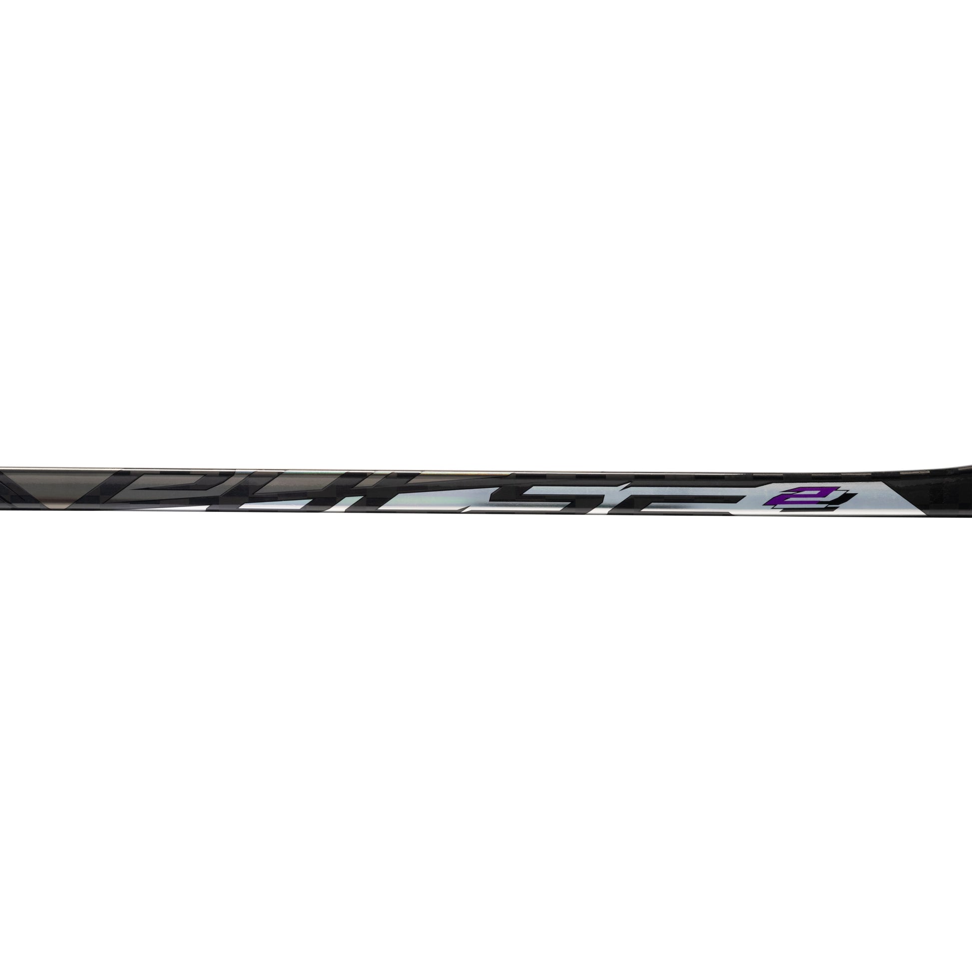 A photo of the Bauer Pulse 2 Hockey Stick in colour black, purple and silver.