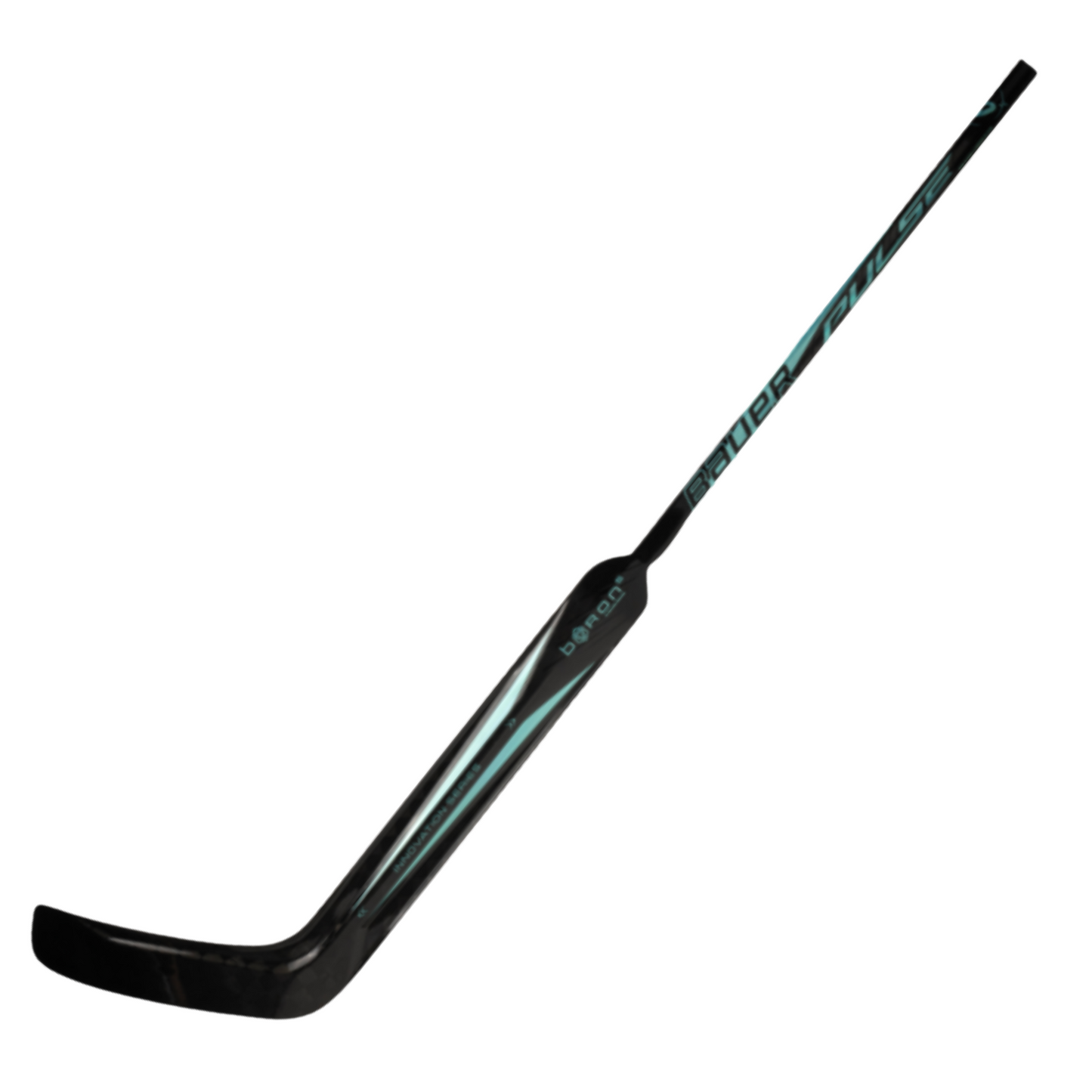 A photo of the Bauer Pulse Senior Goalie Stick  in colour black and blue.