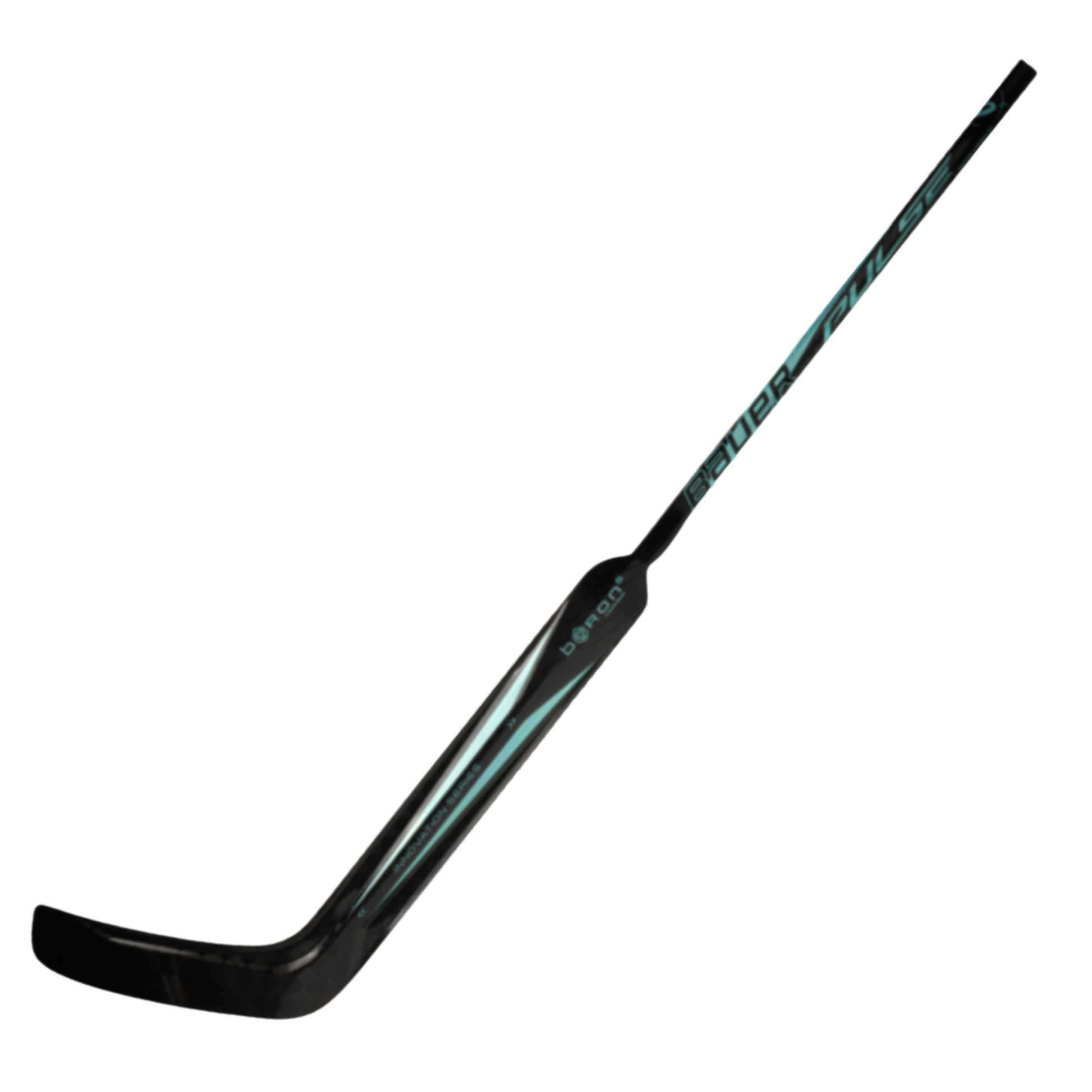 A photo of the Bauer Pulse Senior Goalie Stick  in colour black and blue.