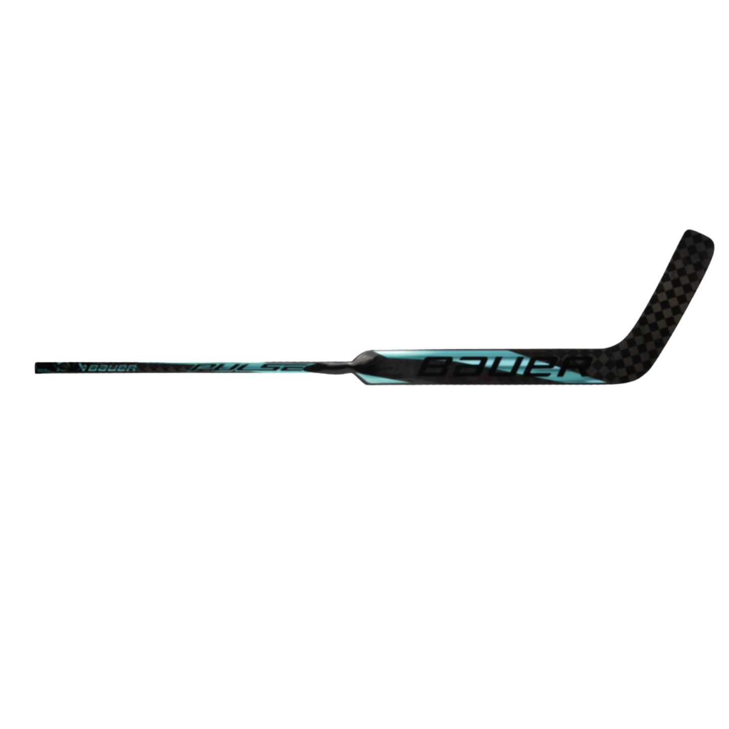 A photo of the Bauer Pulse Senior Goalie Stick  in colour black and blue.