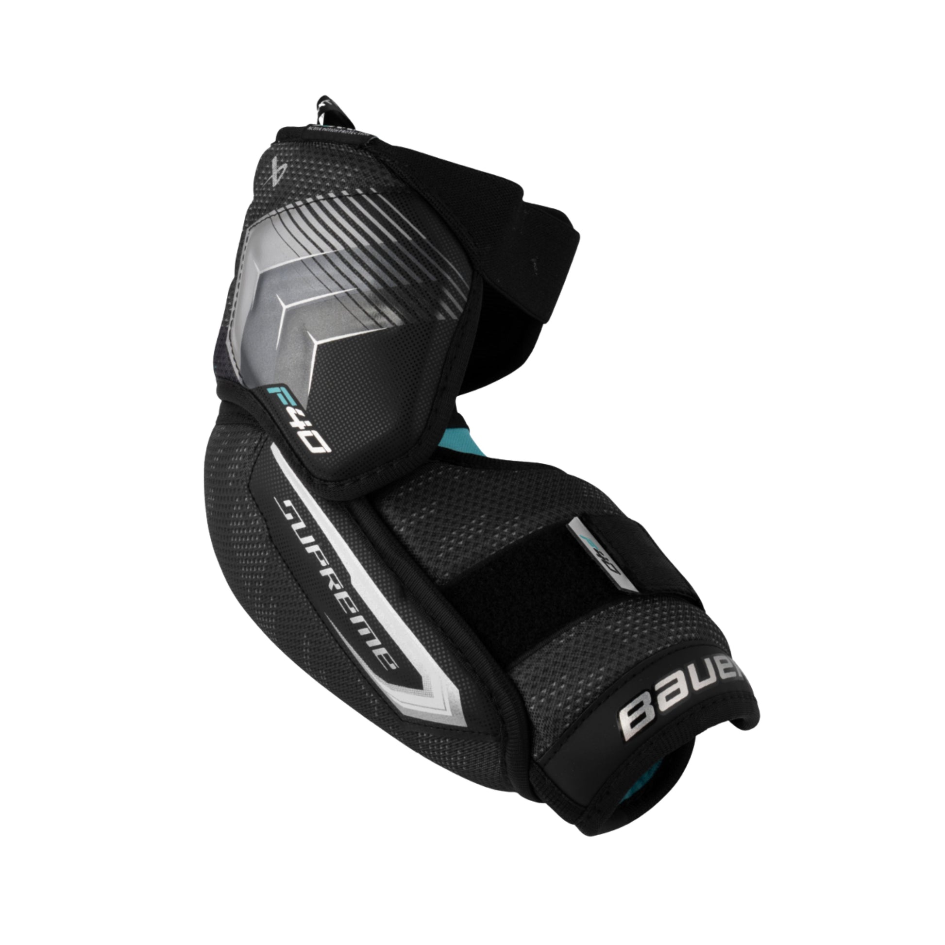 A photo of the Bauer Supreme F40 Senior Elbow Pads in colour black and grey.