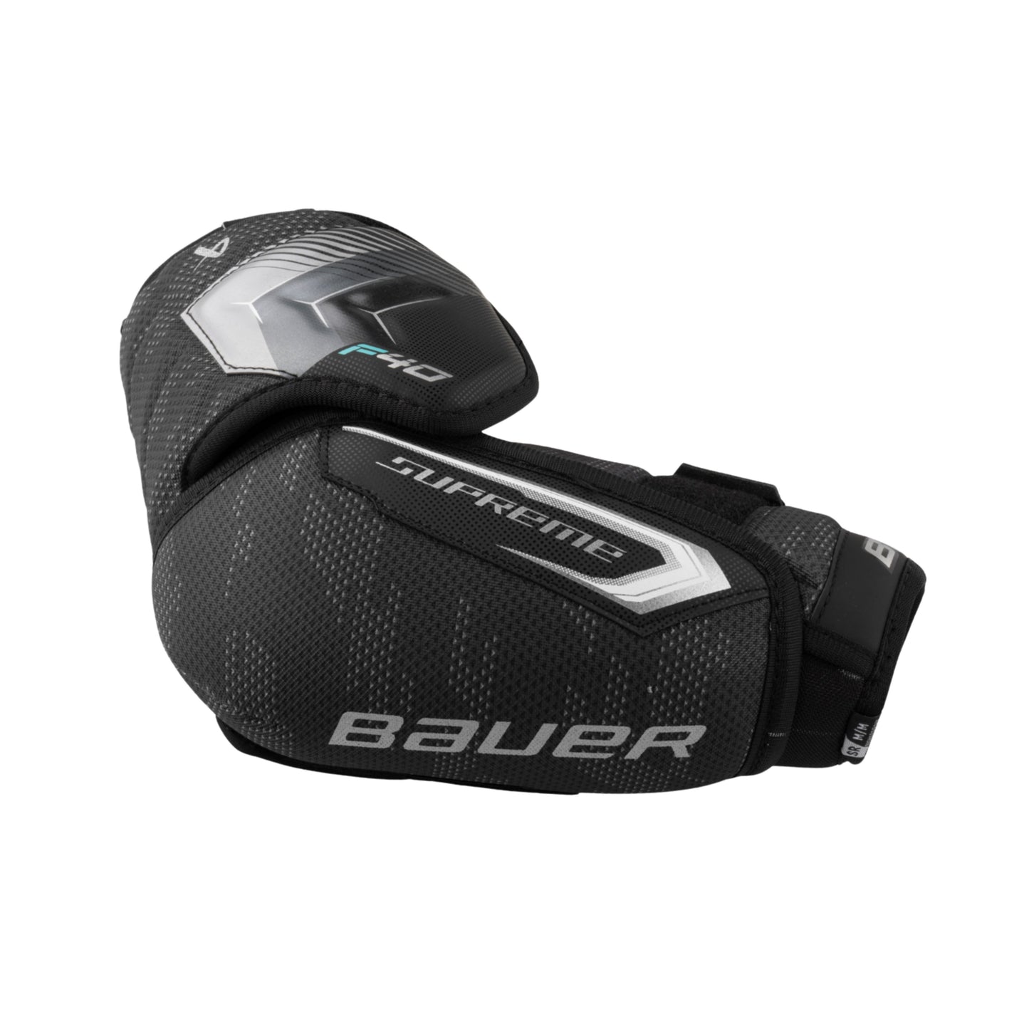 A photo of the Bauer Supreme F40 Senior Elbow Pads in colour black and grey.