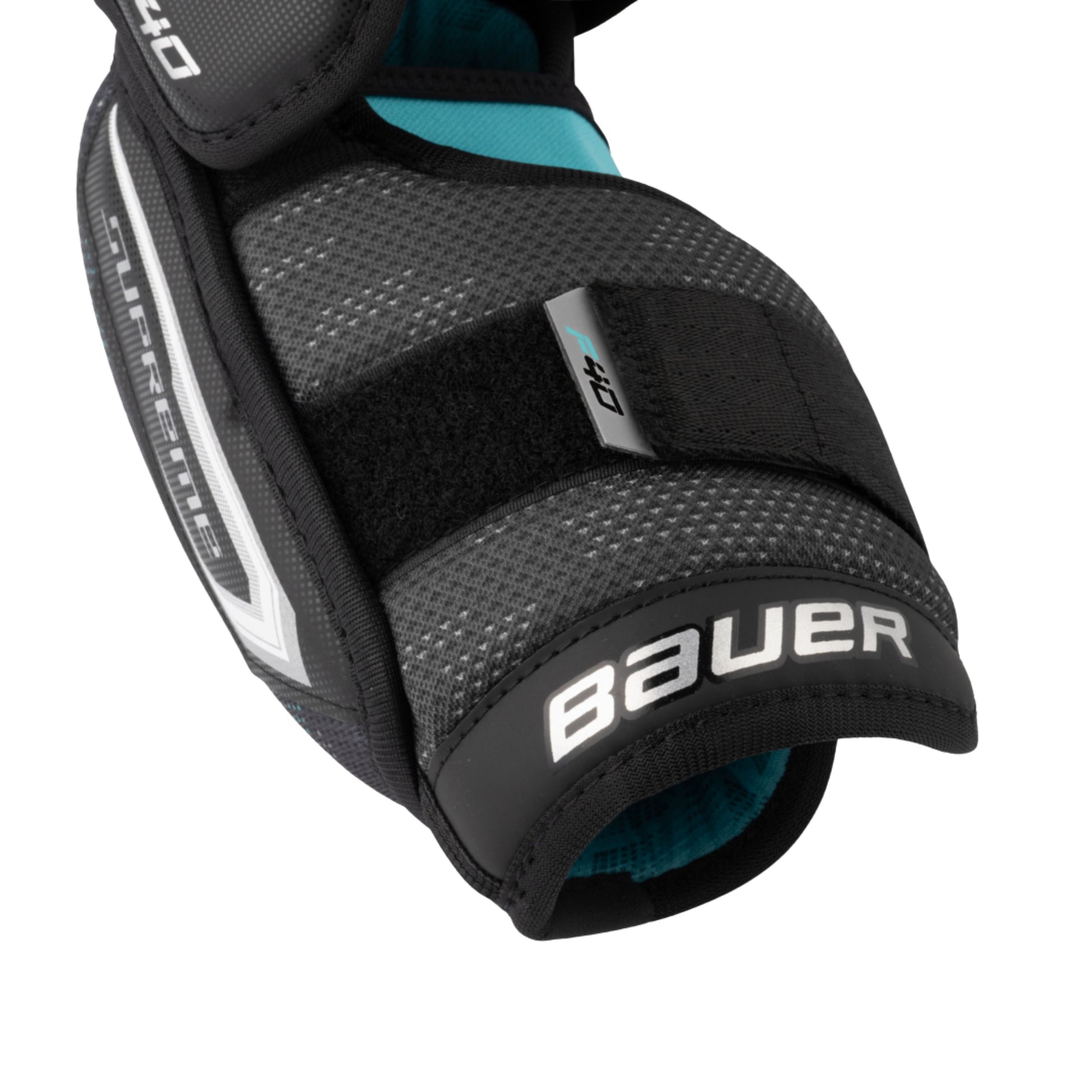 A photo of the Bauer Supreme F40 Senior Elbow Pads in colour black and grey.